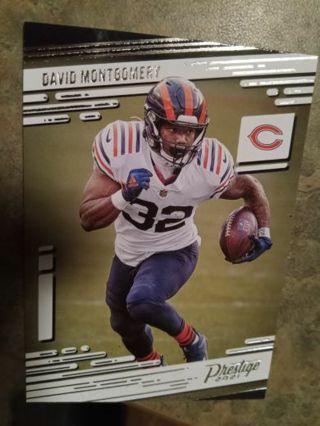 2021 PANINI PRESTIGE DAVID MONTGO.MERY CHICAGO BEARS FOOTBALL CARD# 4