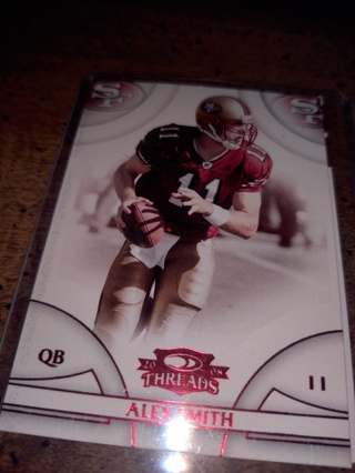 Two Card Lot football  veteran quarterback Alex Smith 