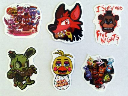 Six Five Nights At Freddy's Vinyl Stickers