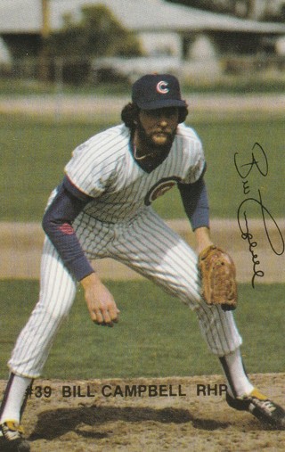 1982 Red Lobster Chicago Cubs Bill Campbell #39