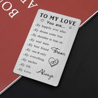 To My Love....Metal Wallet Card Gift
