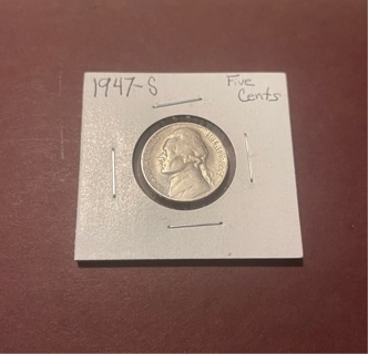 1947-S Jefferson Nickel