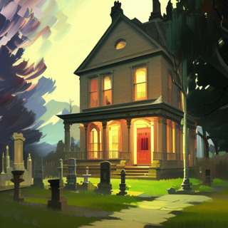 Listia Digital Collectible: Cemetery Caretakers House