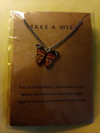 NIP Make A Wish-Butterfly Necklace Read Description before bidding