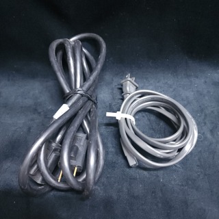 Computer PC Monitor Cable and Playstation Power Cords 2 & 3 Prong Cables