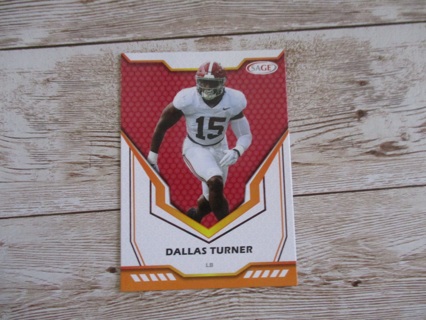 Dallas Turner LB Sage football trading card # 44