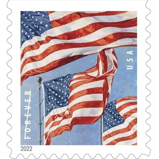 50 Booklet 1000 flag Forever Postage Stamps, per Book of 20 Self-Stick First Class 