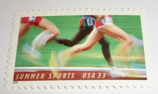 Scott #3397, Summer Sports, One Useable 33¢ US Postage Stamp.  Has Original Gum.