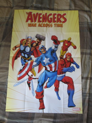 Huge 24"x36" Comic Shop promo Poster: Marvel - Avengers , War Across Time
