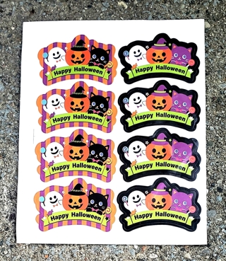 HALLOWEEN GLOSSY STICKERS STYLE 11