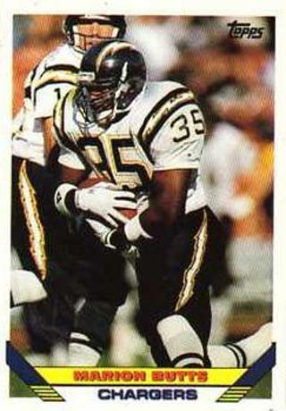 Marion Butts 1993 Topps San Diego Chargers