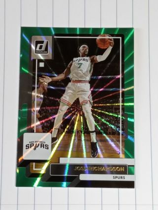 San Antonio Spurs Josh Richardson Green Lazr Basketball Card