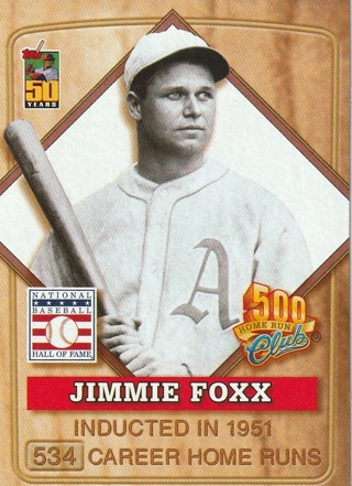 2001 POST NATIONAL BASEBALL HALL OF FAME JIMMIE FOXX PHILADELPHIA ATHLETICS*