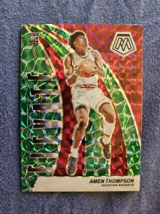 2023-24 Panini Mosaic Green Mosaic Rookie Amen Thompson