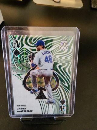 2021 Panini Jacob DeGROM Aces Green Prizm no.3 Near Mint or better