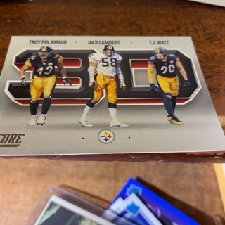 2021 score 3D Pittsburgh Steelers football card 