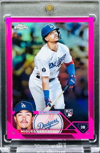 Miguel Vargas RC - 2023 Topps Chrome Pink Refractors #161 - Los Angeles Dodgers [AA176]