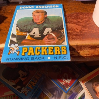 1971 topps donny Anderson football card 