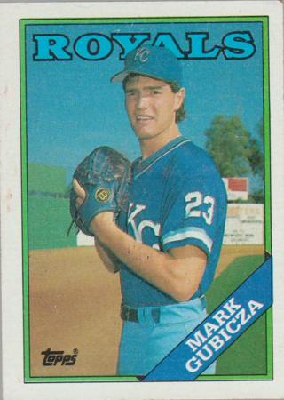 1988 Topps Baseball Card Mark Gubicza Kansas City Royals #507