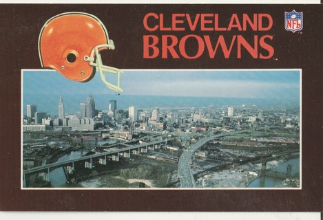 Vintage Unused Postcard: (gin7): Cleveland Browns