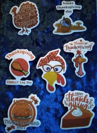 7 - "THANKSGIVING STICKERS