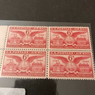 MHH USA STAMP BLOCK 