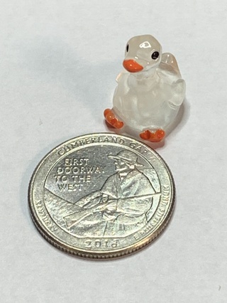 DUCK~#6~CLEAR~1 DUCK ONLY~GLOW IN THE DARK~FREE SHIPPING!