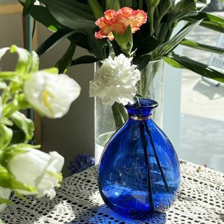 Antique Blue Glass Vase
