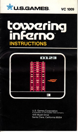 Atari 2600, Towering Inferno Manual only 1982