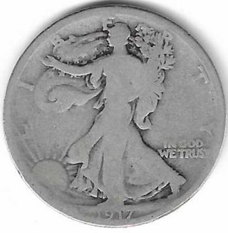 1917 Walking Liberty Half Dollar