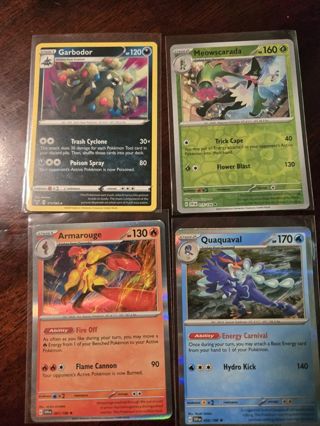 4 basic pokemon cards lot#2