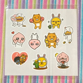 Kawaii Kakao Friends sticker sheet