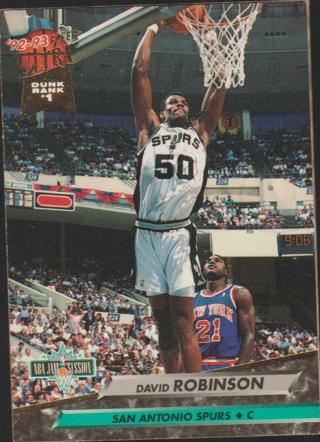 Fleer Ultra '92-'93 NBA Jam Session David Robinson San Antonio Spurs #201