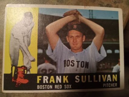 1960 T.C.G. FRANK SULLIVAN BOSTON RED SOX BASEBALL CARD# 280