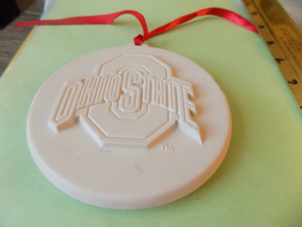 Ceramic Ohio State stoneware cookie mold wall hanging