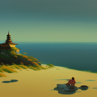 Listia Digital Collectible: Pagoda by the sea