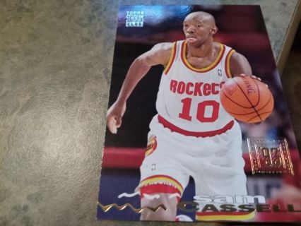 1994 TOPPS STADIUM CLUB 1993 DRAFT PICK SAM CASSELL HOUSTON ROCKETS BASKETBALL CARD#314