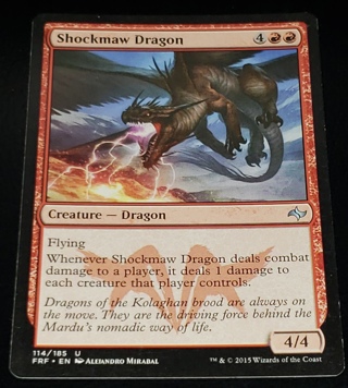 MTG ✨ Shockmaw Dragon - (U) 114/185 Fate Reforged (FRF) ✨ Magic the Gathering (2015)