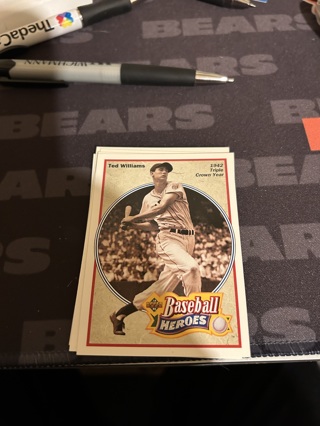 1991 upper deck baseball heroes ted williams