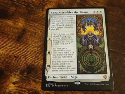 Magic the gathering mtg Urza assembles the titans rare Dominaria United