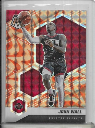 John Wall 2020-21 Mosaic Mosaic Orange Reactive #45