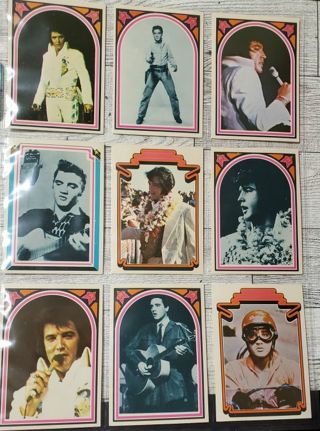 9 Elvis 1978 Cards!