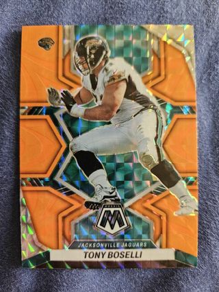 2022 Panini Mosaic Reactive Orange Tony Boselli