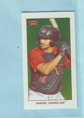 2021 Topps 206 Riley Greene TIGERS MINI Baseball card Erie Seawolves