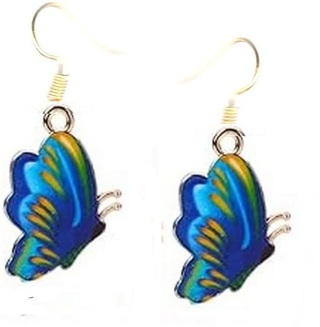 GP ENAMEL BUTTERFLY EARRINGS STYLE 7 (PLEASE READ DESCRIPTION)