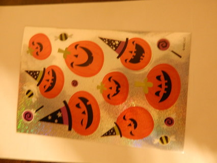 FOIL PUMPKIN/ HALLOWEEN Stickers~ really cute!