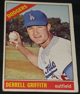 1966 ⚾ Topps Baseball Card # 573 Derrell Griffith  ⚾ Los Angeles Dodgers