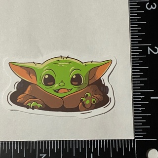 Baby yoda super cute large sticker decal NEw