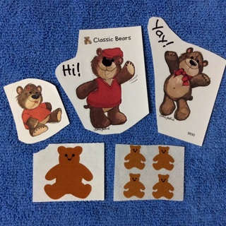Vintage Classic Bear Stickers from Suzy’s Zoo & Mrs. Grossman’s 