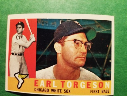 1960 - TOPPS EXMT - NRMT BASEBALL - CARD NO. 299 - EARL TORGESON - WHITE SOX